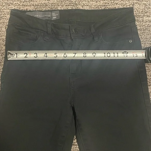 Armani Exchange Super Skinny Jeans in Black - Picture 2 of 4